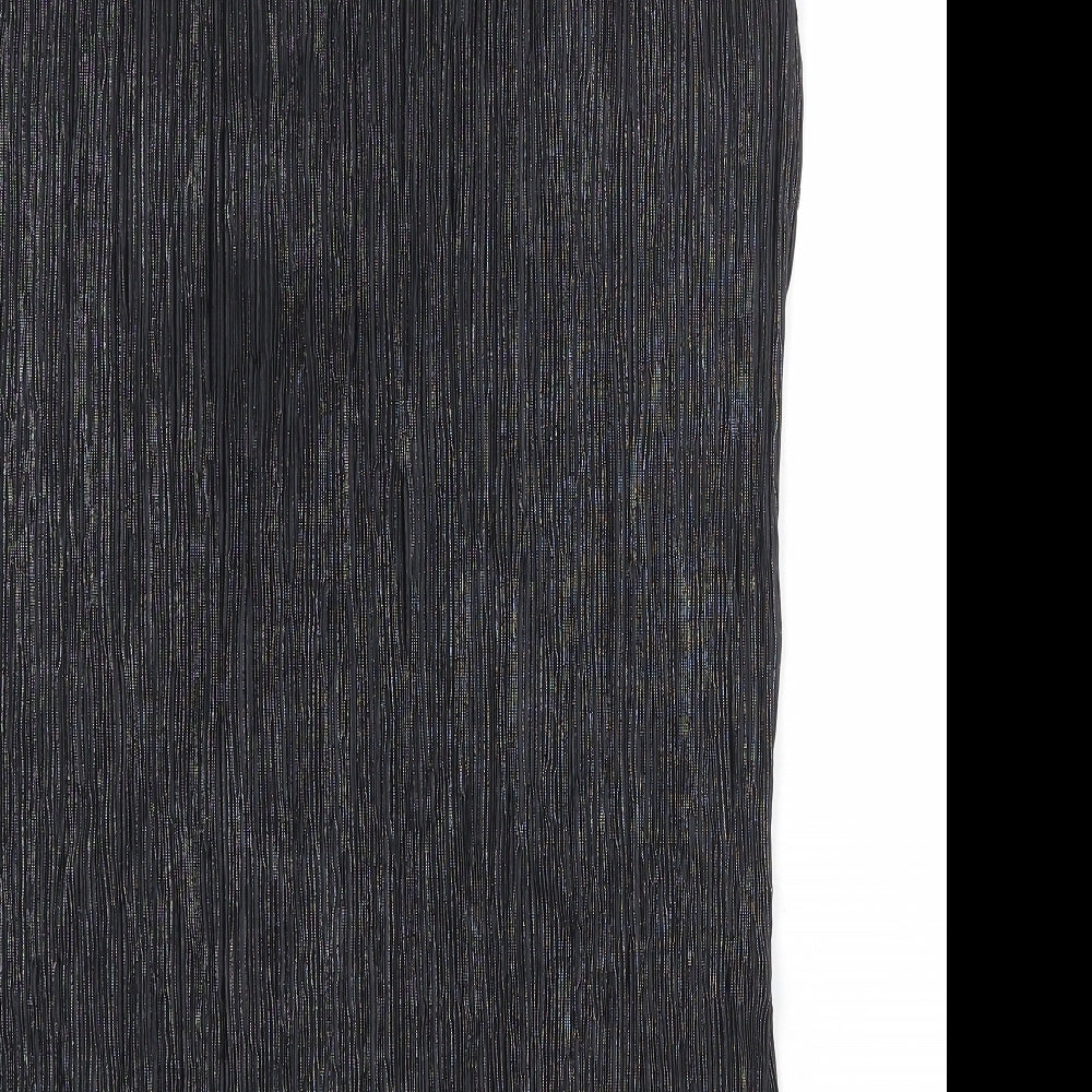 Principles Womens Black Polyester A-Line Size 14 Round Neck Pullover