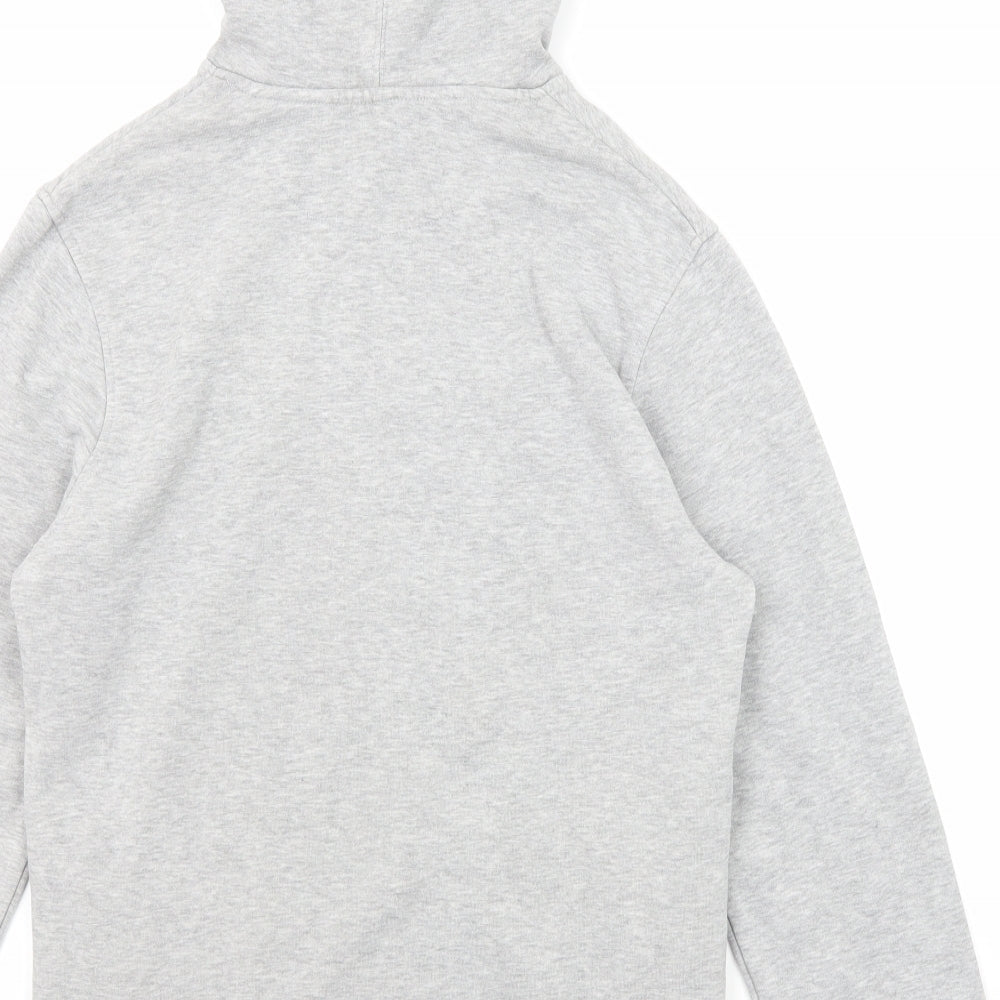 B&C Mens Grey Cotton Pullover Hoodie Size S