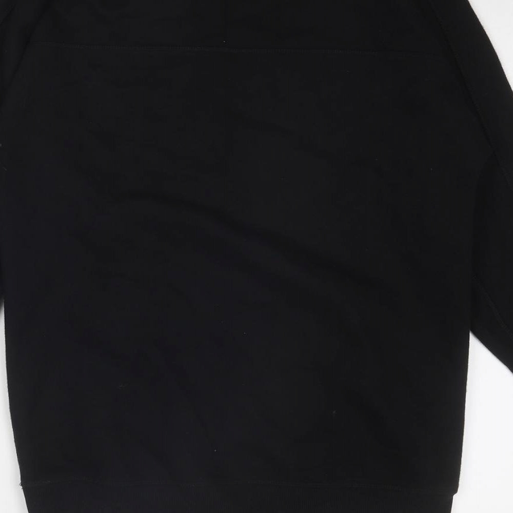 NEXT Womens Black Cotton Pullover Sweatshirt Size XS Pullover - Next Active