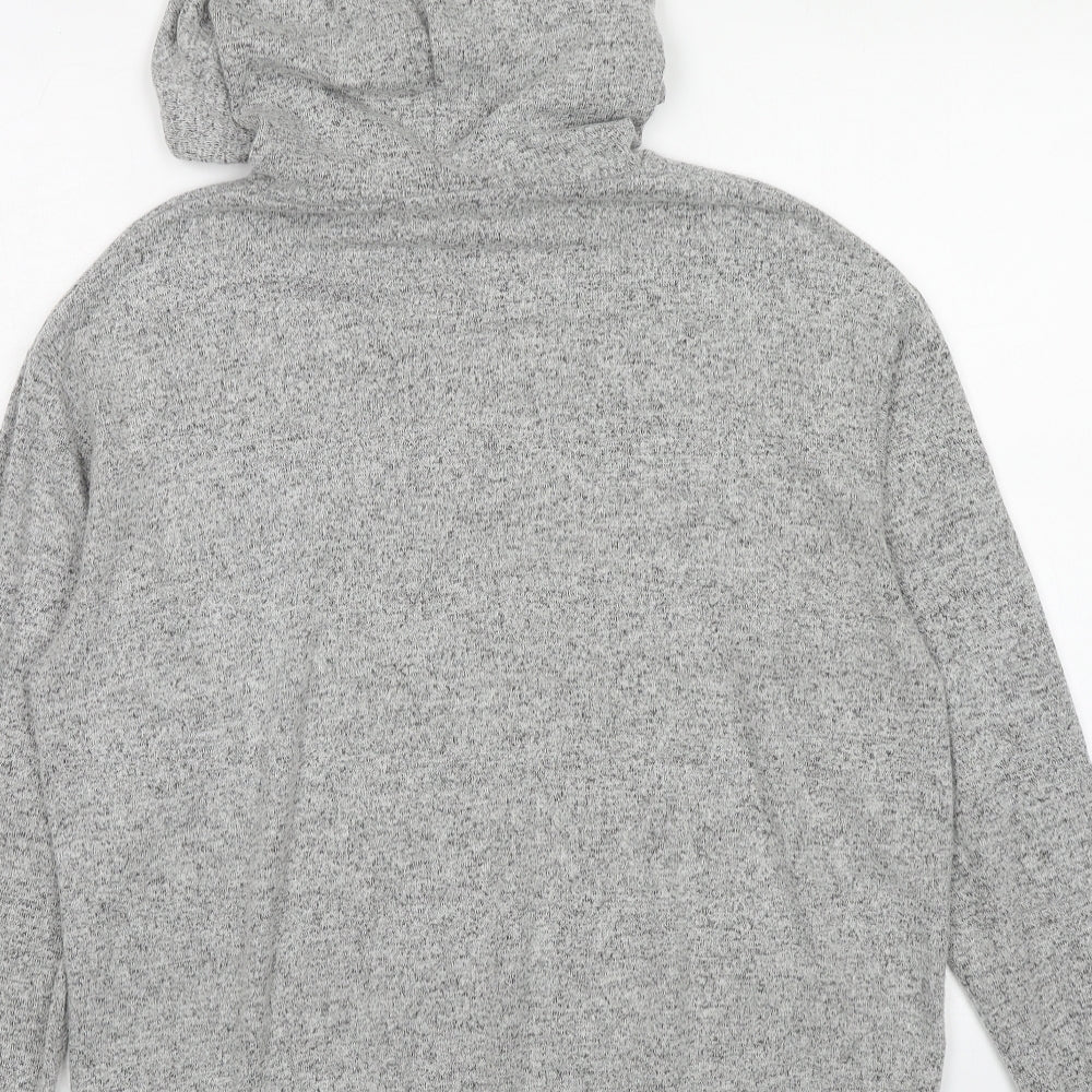 Nasty Gal Womens Grey Viscose Pullover Hoodie Size 10 Pullover