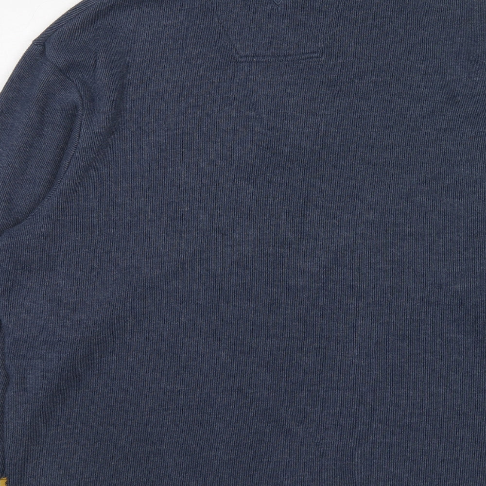 Maine Mens Blue Cotton Pullover Sweatshirt Size M