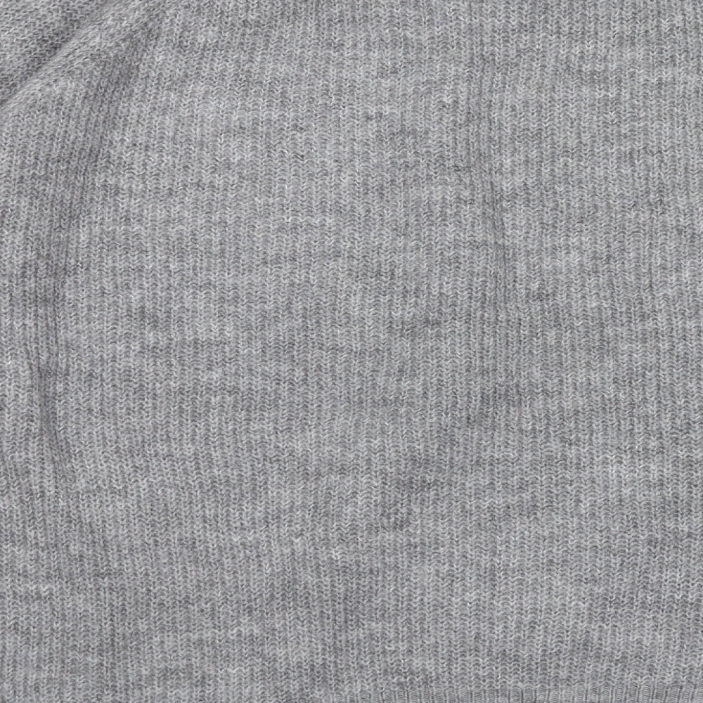 Intuition Womens Grey Round Neck Acrylic Pullover Jumper Size 20
