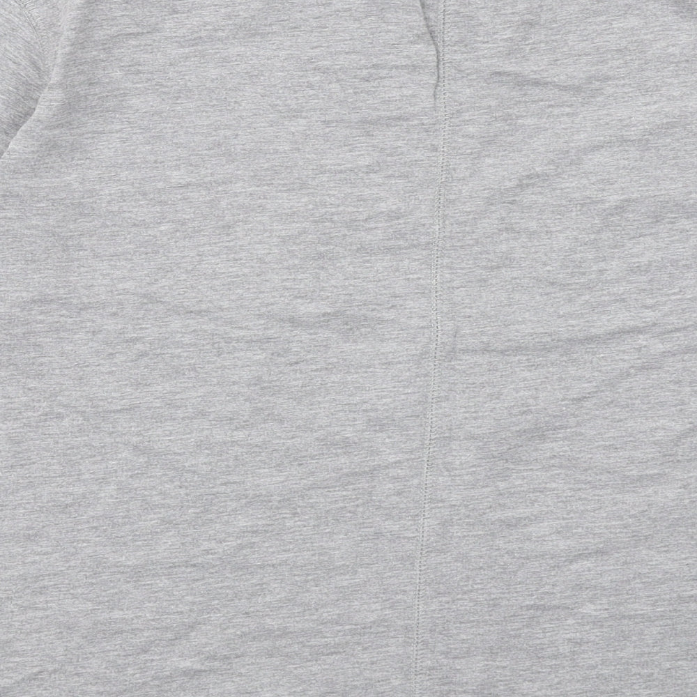 H&M Womens Grey Cotton Basic T-Shirt Size S Round Neck