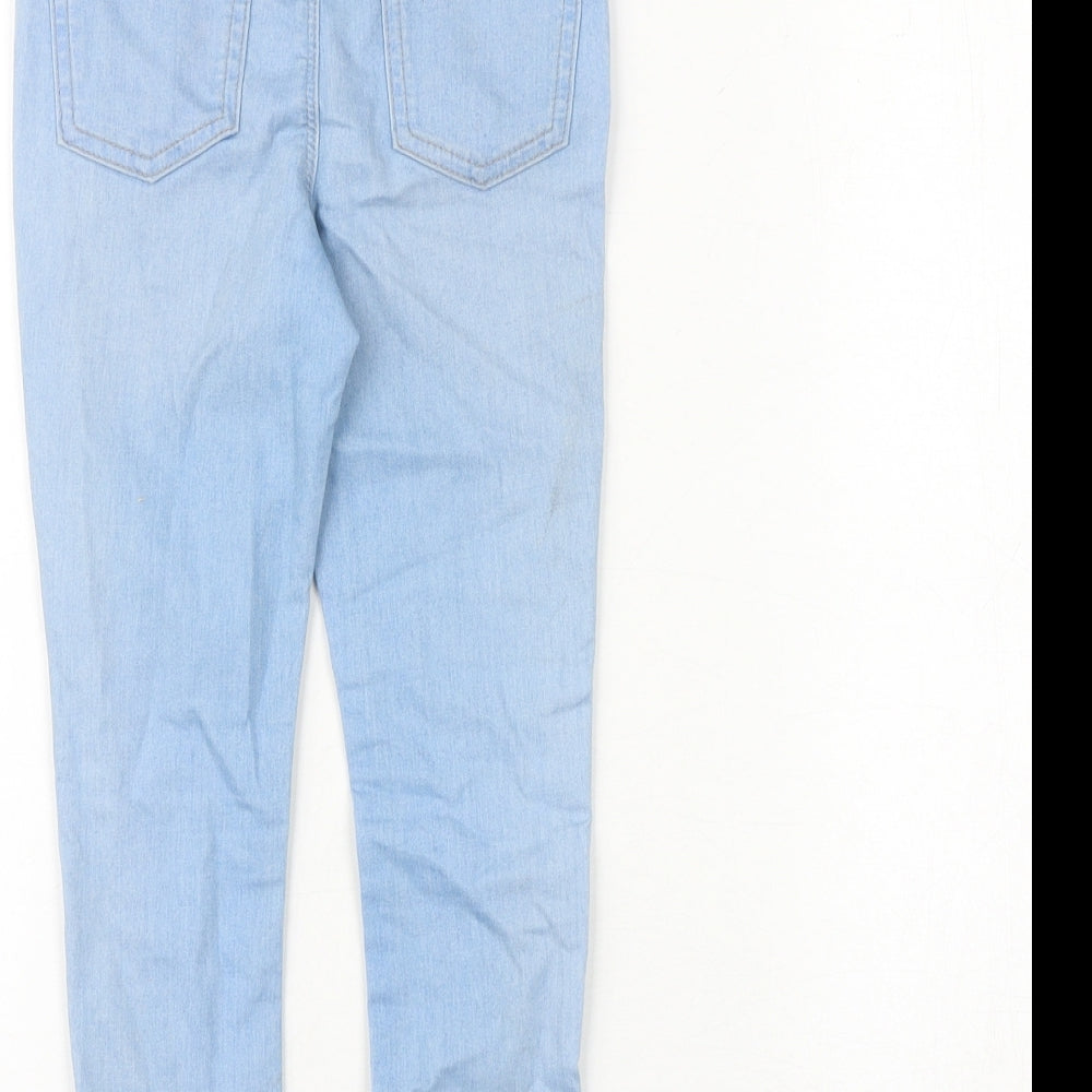 NEXT Girls Blue Cotton Tapered Jeans Size 5 Years Regular