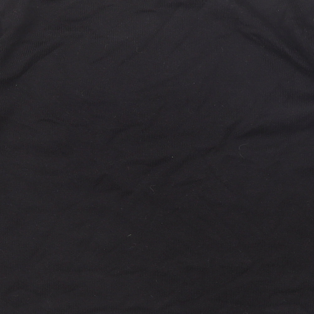 Casamia Womens Black Round Neck Geometric Acrylic Pullover Jumper Size M