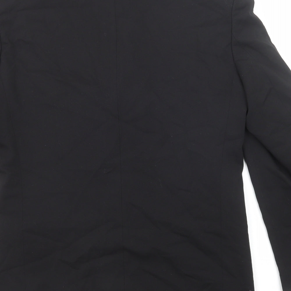 Evolution Mens Black Polyester Jacket Suit Jacket Size 36 Regular