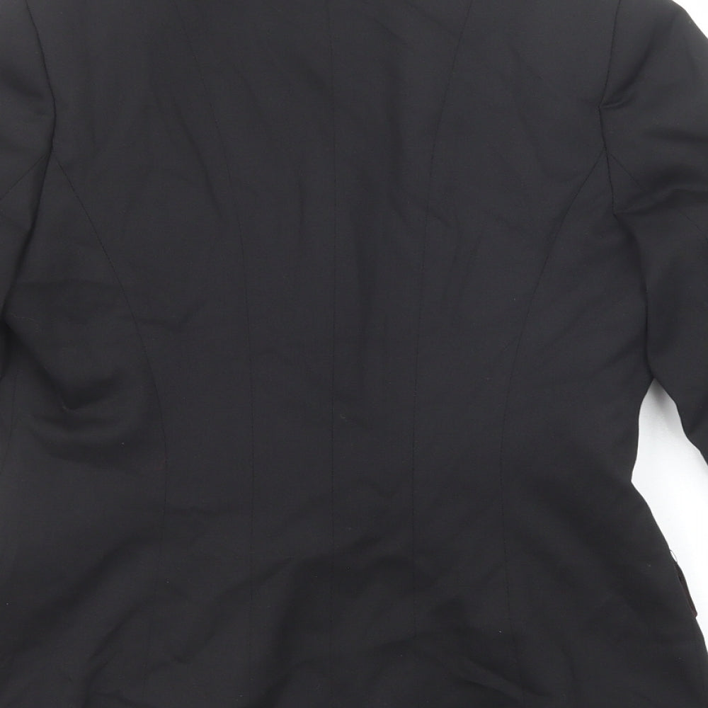 Evolution Womens Black Polyester Jacket Suit Jacket Size 8