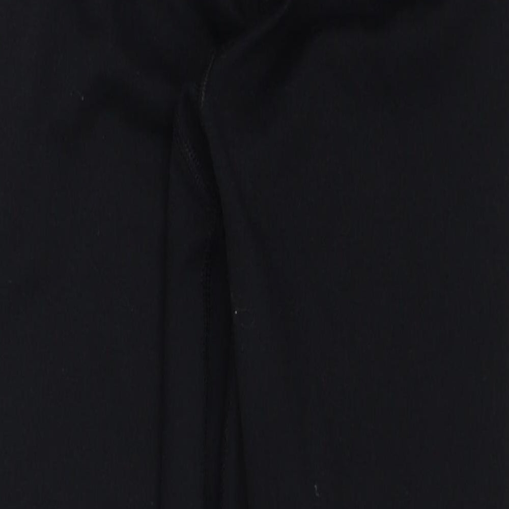 Hurley Womens Black Polyester Cropped Trousers Size S Regular Pullover