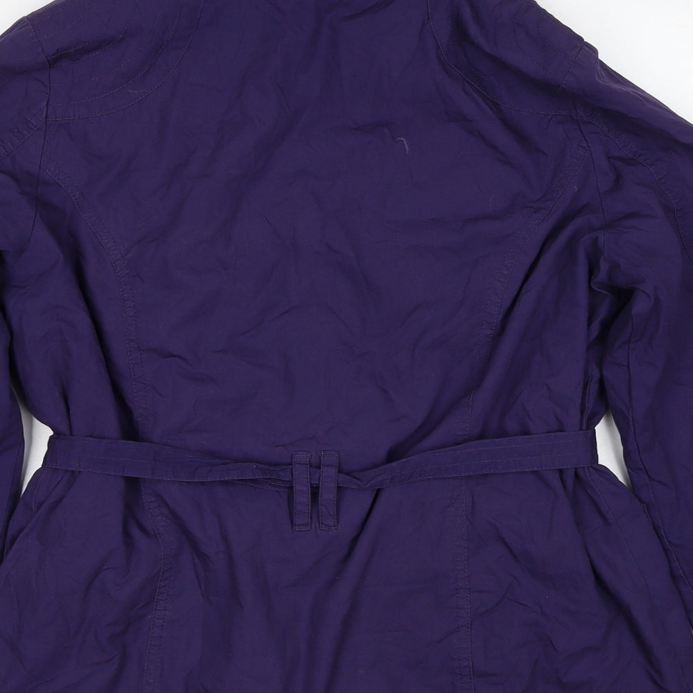 Marks & Spencer Womens Purple Jacket Size 14 Zip
