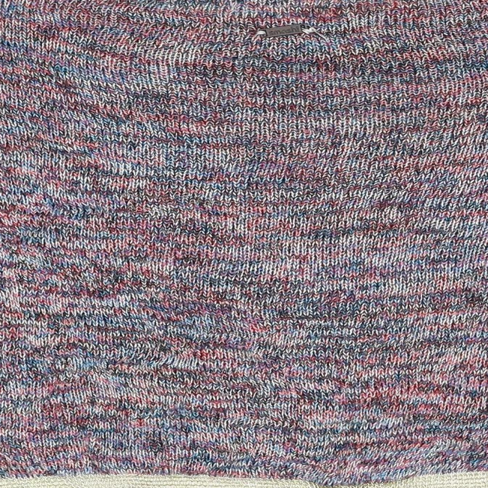 Smash Womens Multicoloured Boat Neck Polyester Pullover Jumper Size S