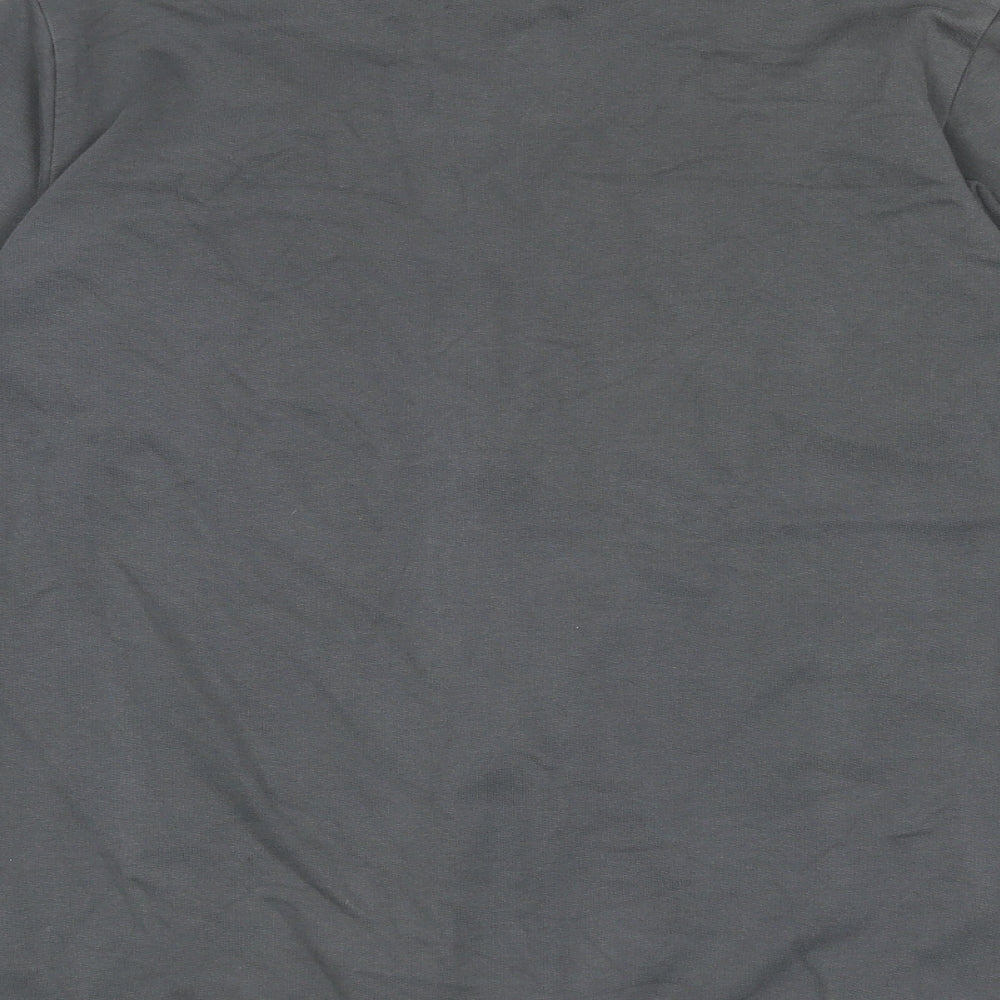 Emporio Armani Ea7 Boys Grey Cotton Full Zip Sweatshirt Size 14 Years Zip