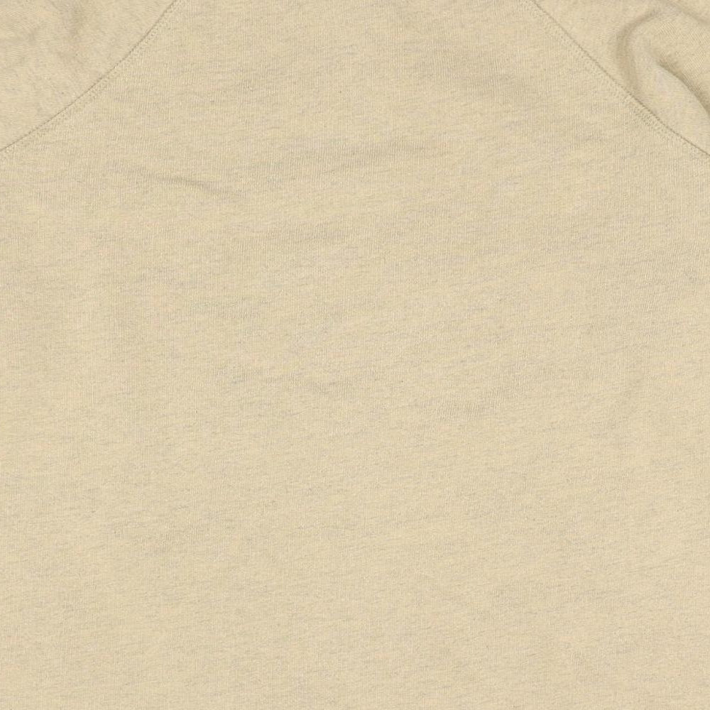 Topshop Womens Beige Cotton Pullover Sweatshirt Size 4 Pullover