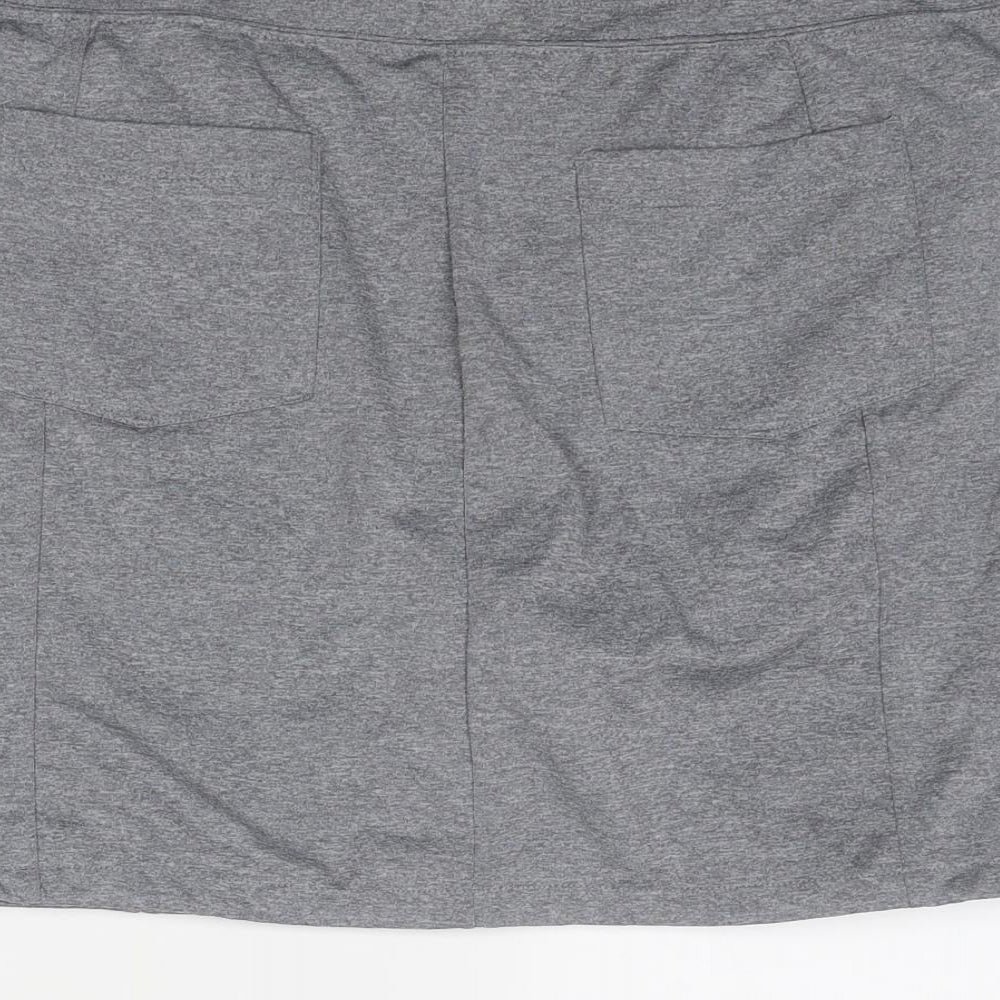 Tangerine Womens Grey Polyester Skort Size L - Size L-XL