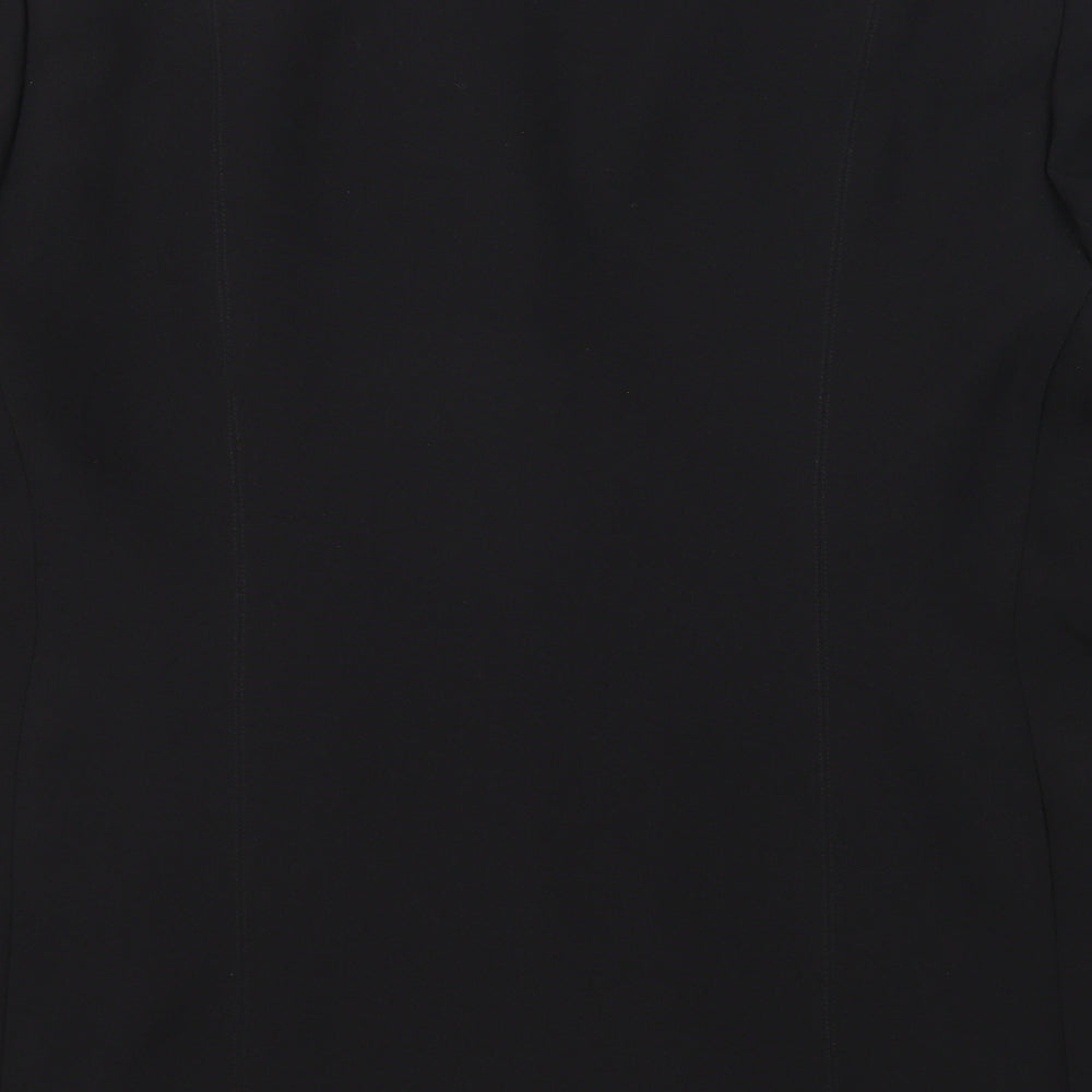 Bonmarché Womens Black Polyester Jacket Blazer Size 14