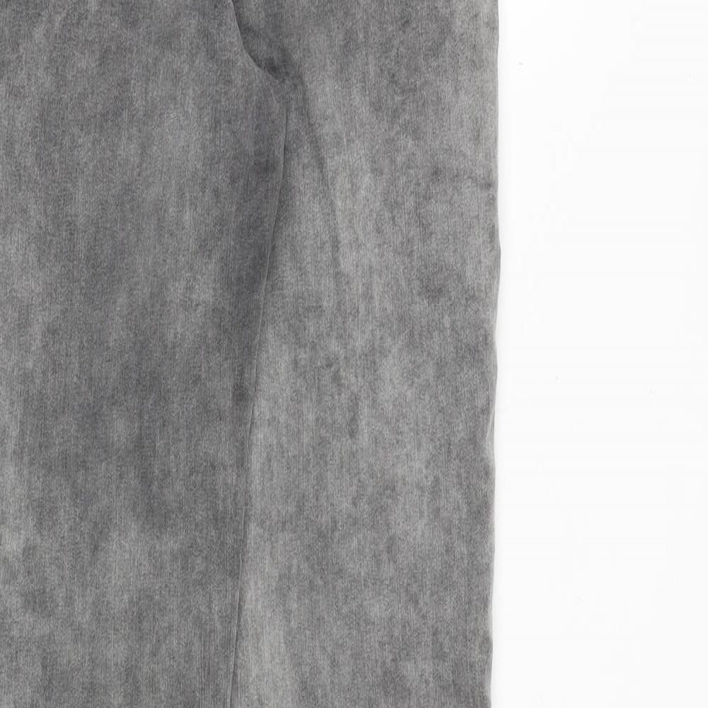 H&M Womens Grey Cotton Skinny Jeans Size 10 Regular Zip