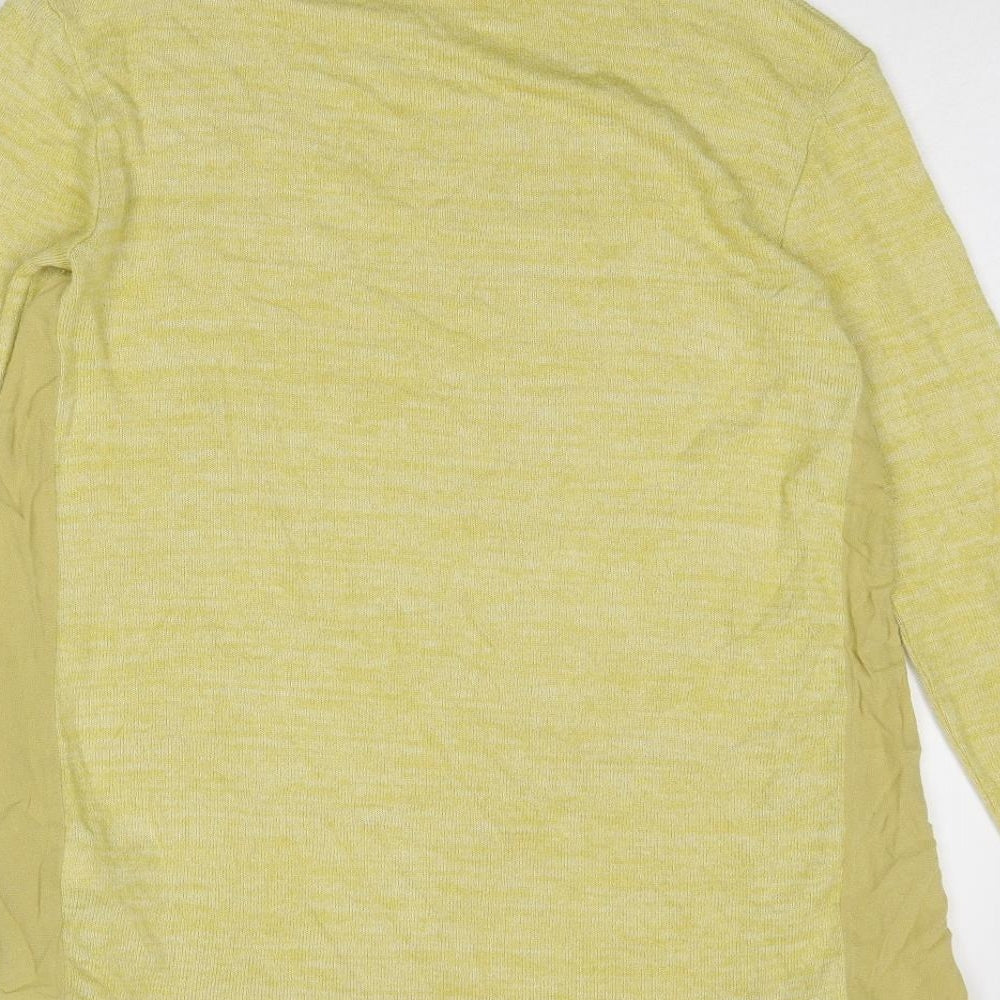 NEXT Womens Yellow High Neck Viscose Pullover Jumper Size 10