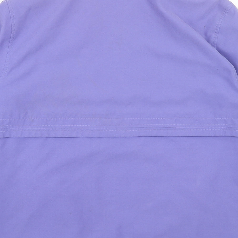Marks & Spencer Womens Purple Jacket Size 14 Zip