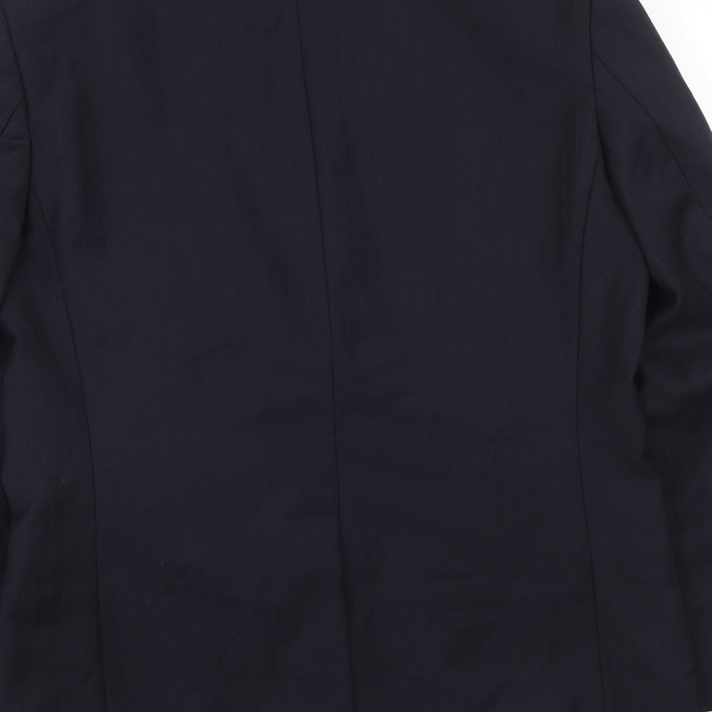 Marks & Spencer Mens Blue Wool Jacket Suit Jacket Size 40 Regular