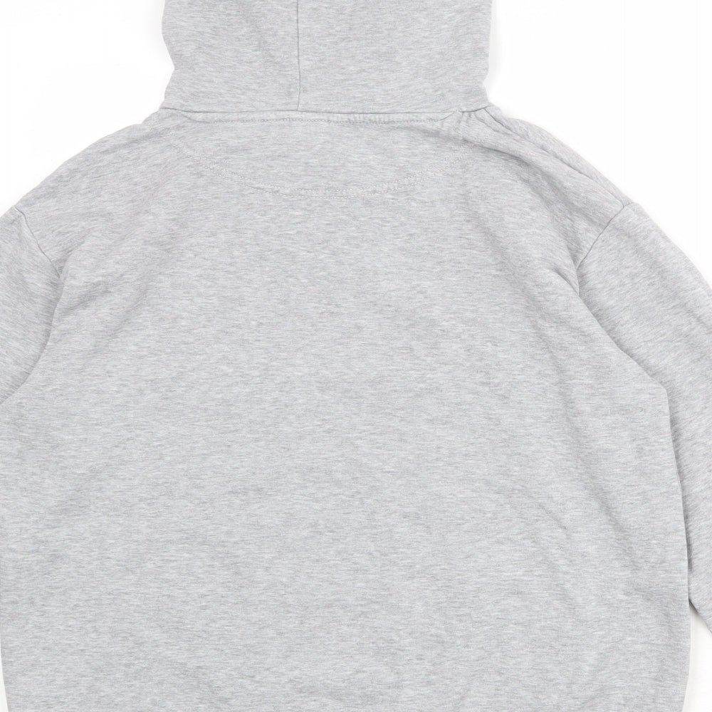 H&M Womens Grey Cotton Pullover Hoodie Size S Pullover