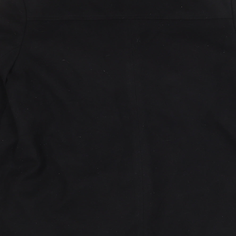 EWM Womens Black Jacket Size 14 Button