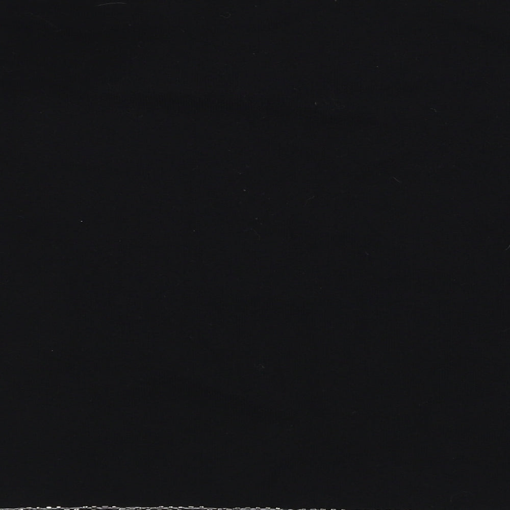 NEXT Womens Black Viscose Basic Blouse Size 8 Round Neck