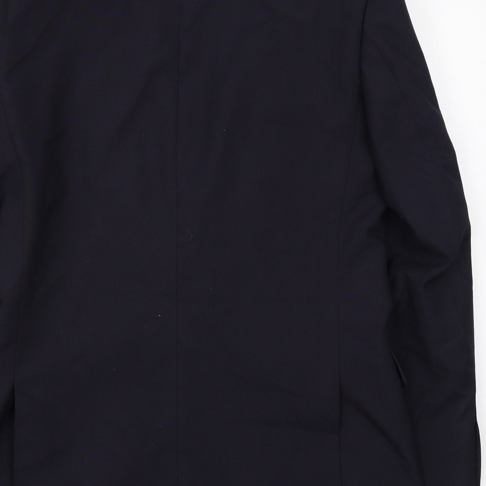 Debenhams Mens Blue Polyester Jacket Suit Jacket Size 38 Regular