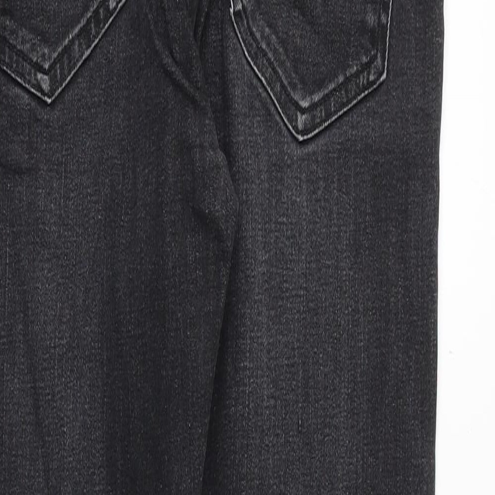 Next Mens Grey Cotton Skinny Jeans Size 32 in Slim Button