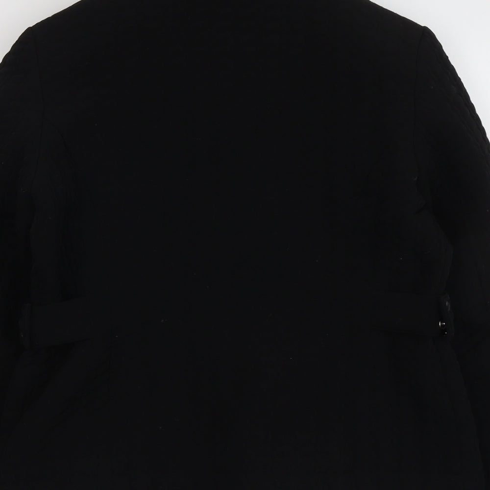 Gallery Womens Black Jacket Size 12 Zip