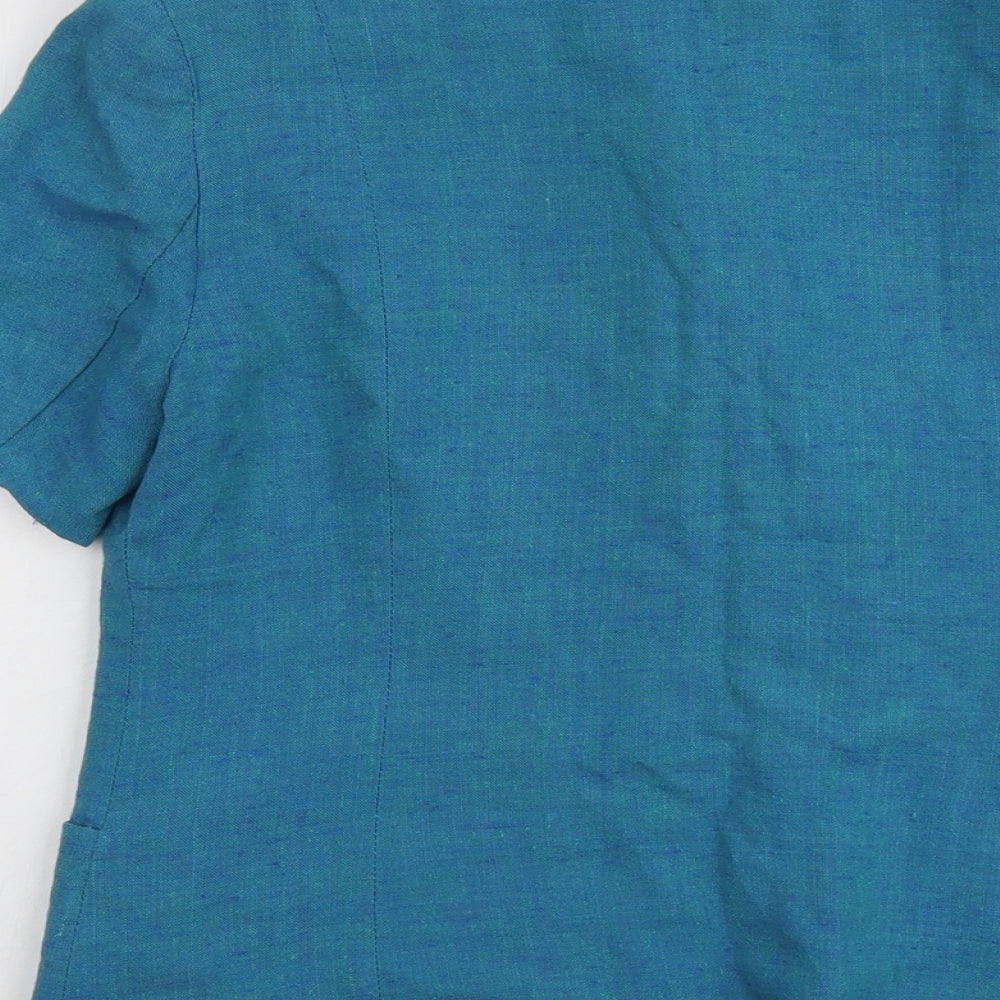 Dorothy Perkins Womens Blue Jacket Size 14 Button