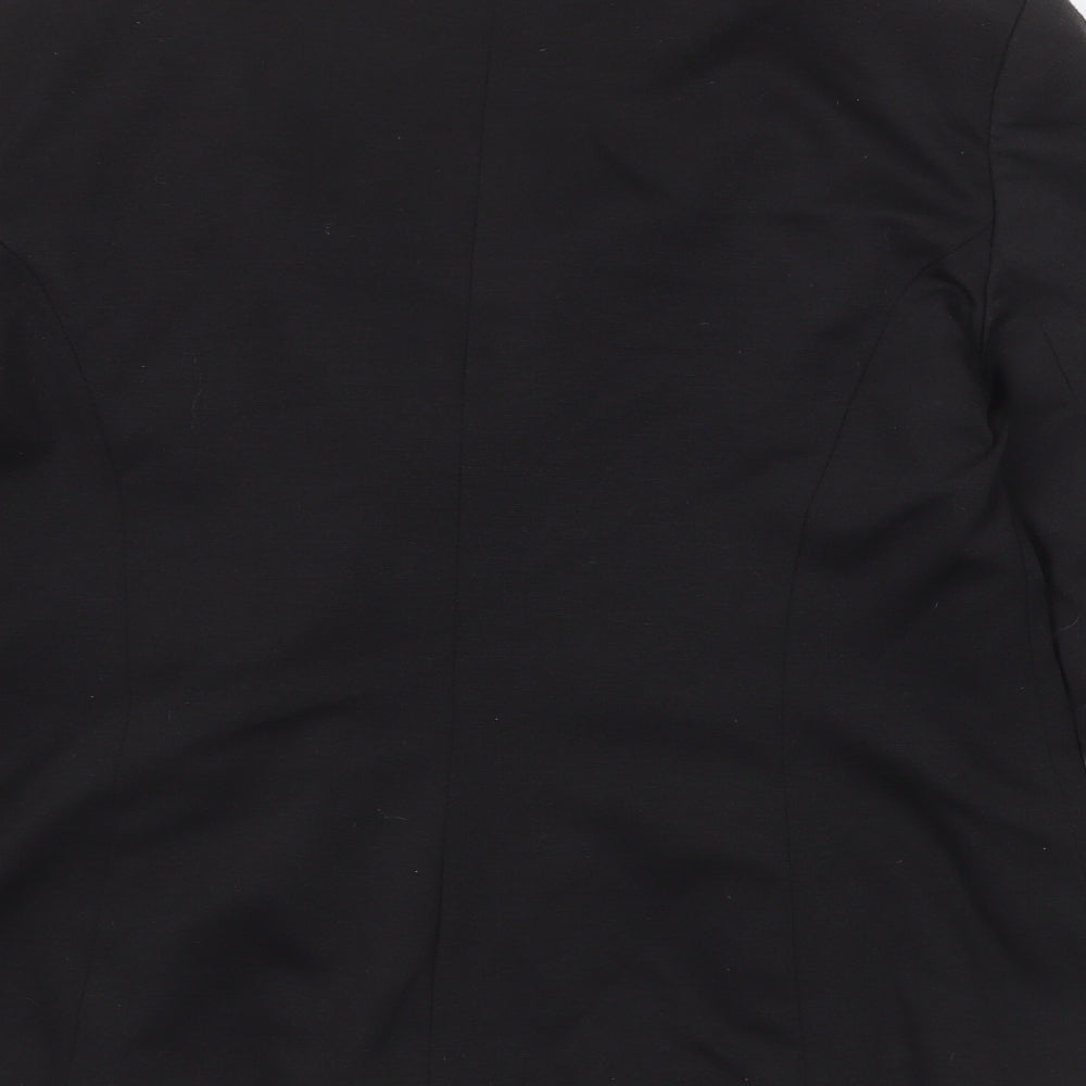 Oasis Womens Black Jacket Size 14 Button