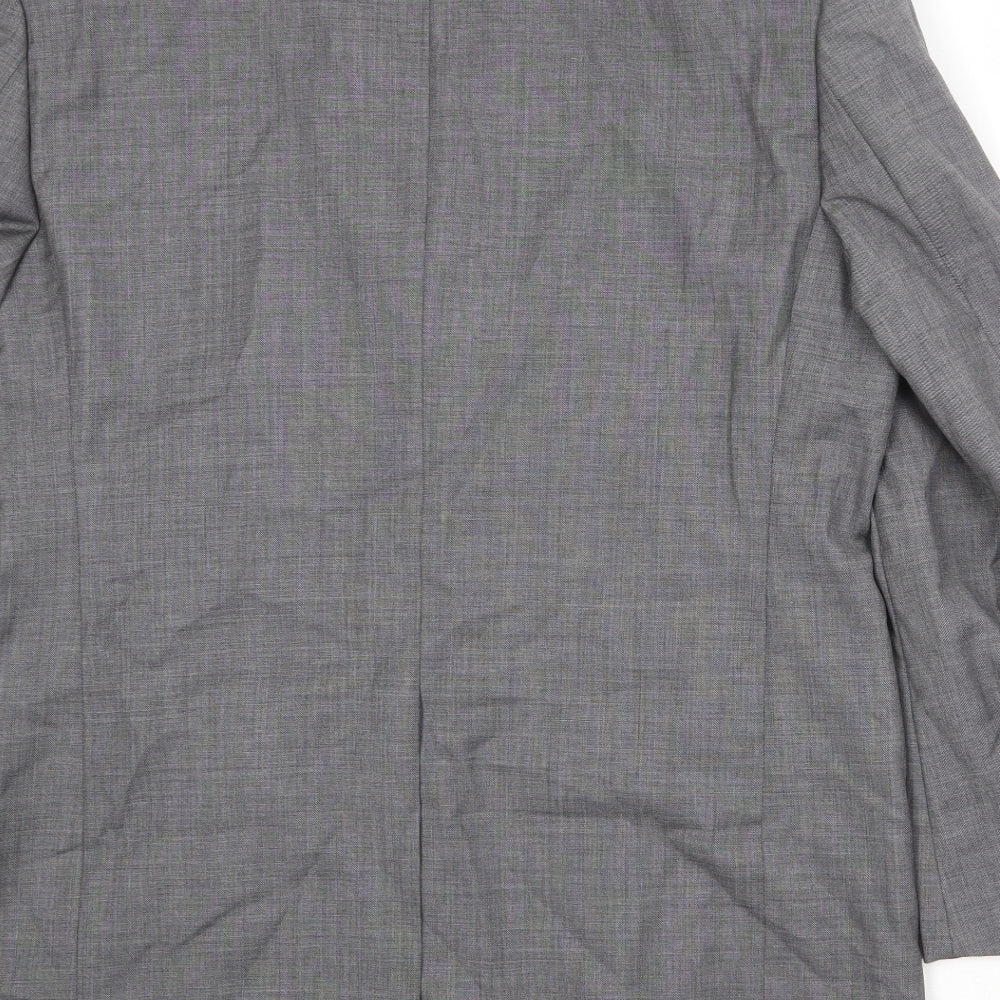 Marks & Spencer Mens Grey Wool Jacket Suit Jacket Size 42 Regular