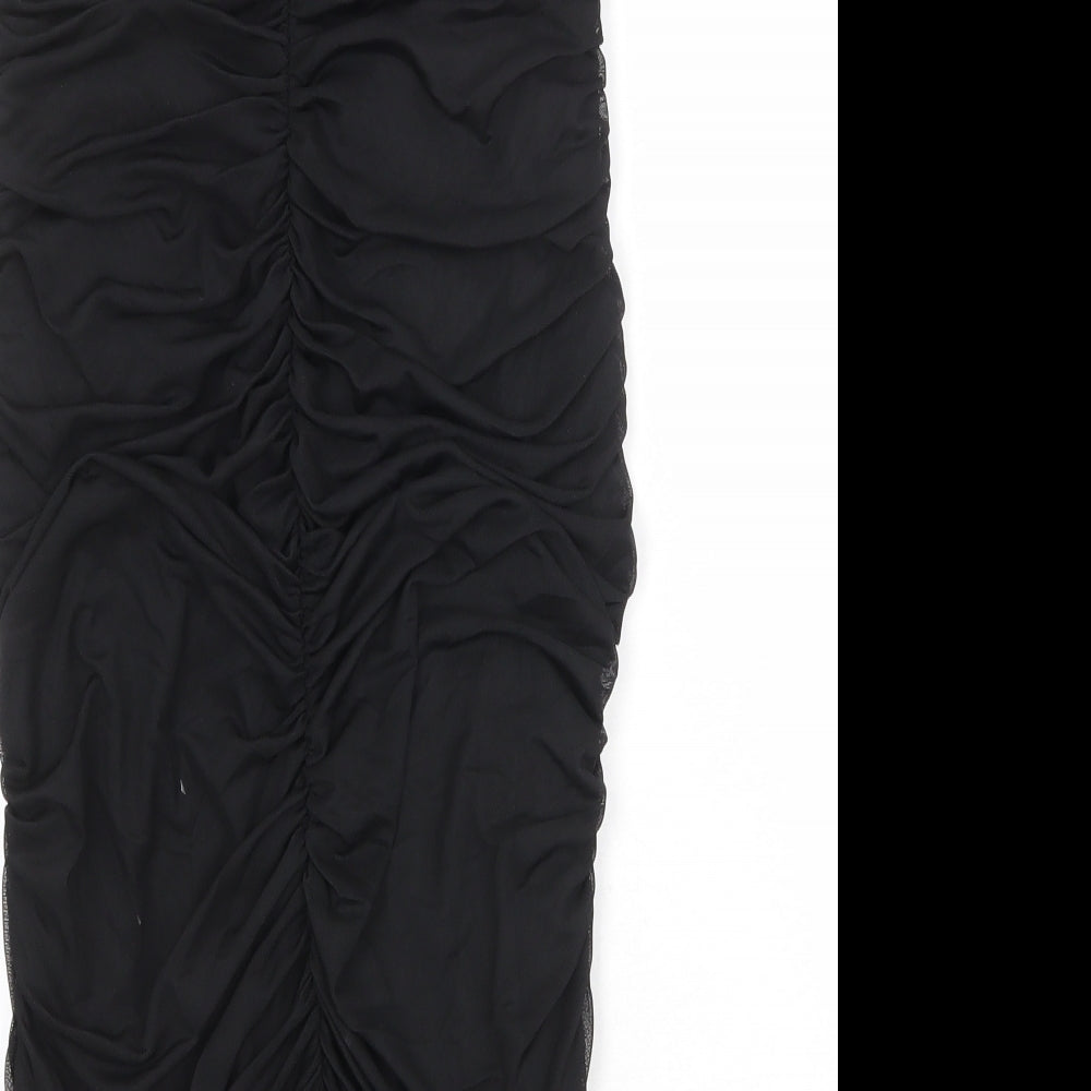 Cameo Rose Womens Black Polyester Bodycon Size 10 Sweetheart Pullover