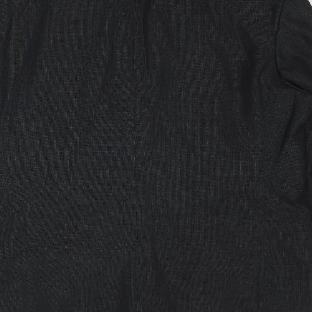 Marks & Spencer Mens Grey Polyester Jacket Blazer Size 42 Regular
