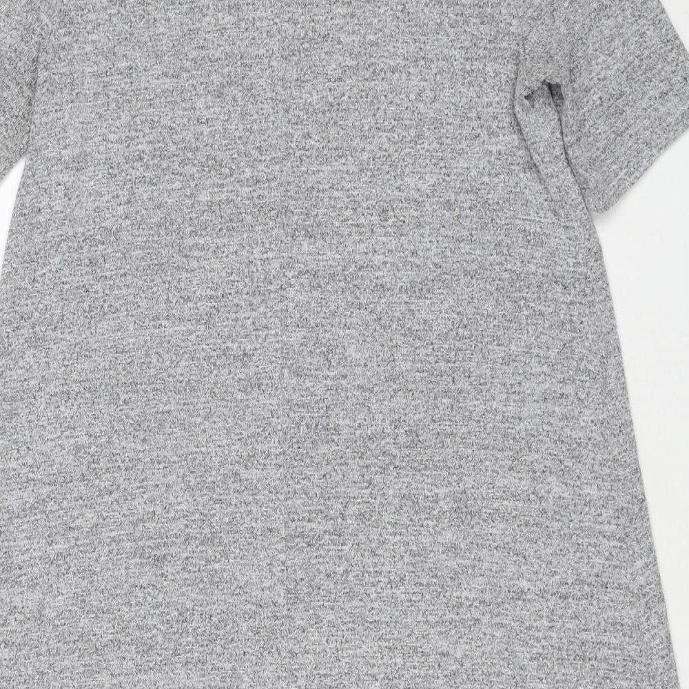 Gap Womens Grey Polyester A-Line Size S Boat Neck Pullover