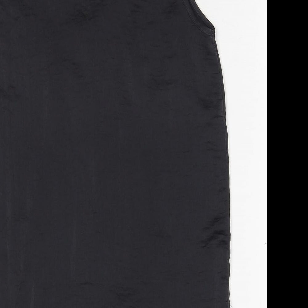 H&M Womens Grey Polyester Basic Tank Size 8 V-Neck