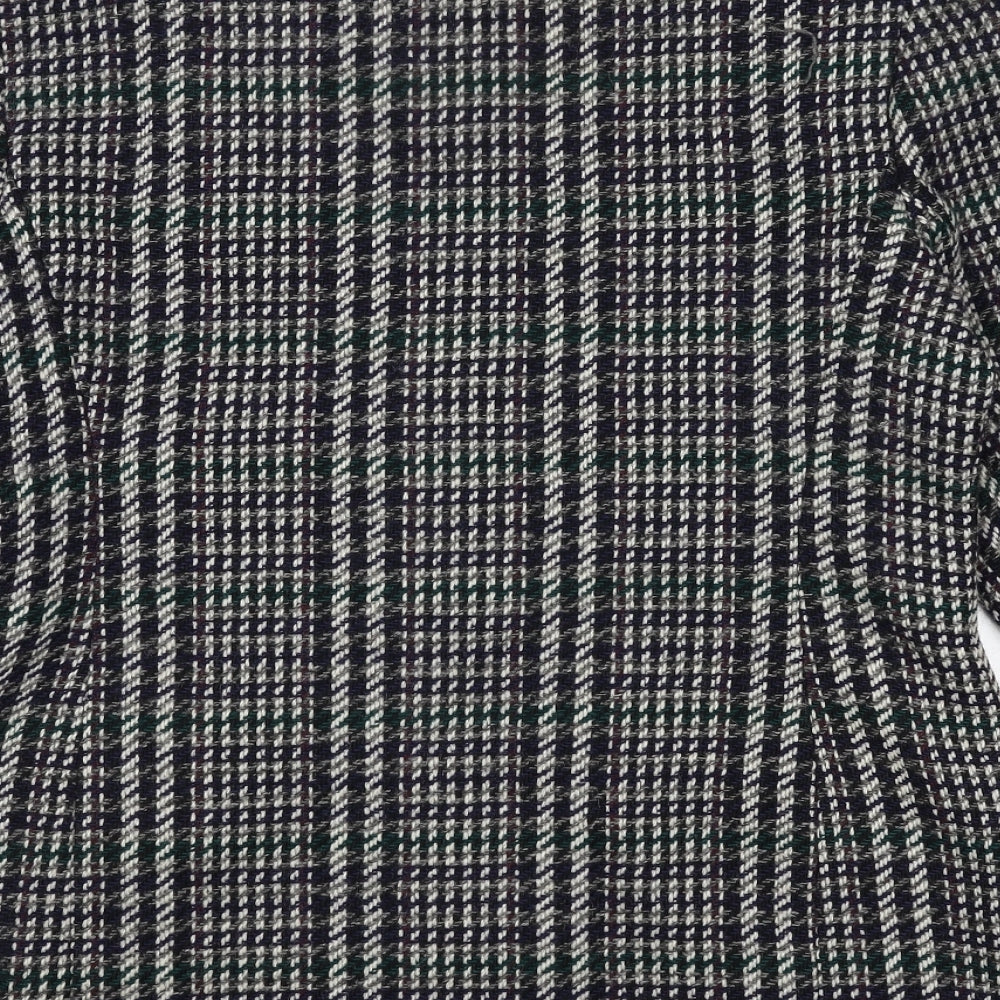 St Michael Womens Multicoloured Geometric Jacket Size 14 Button