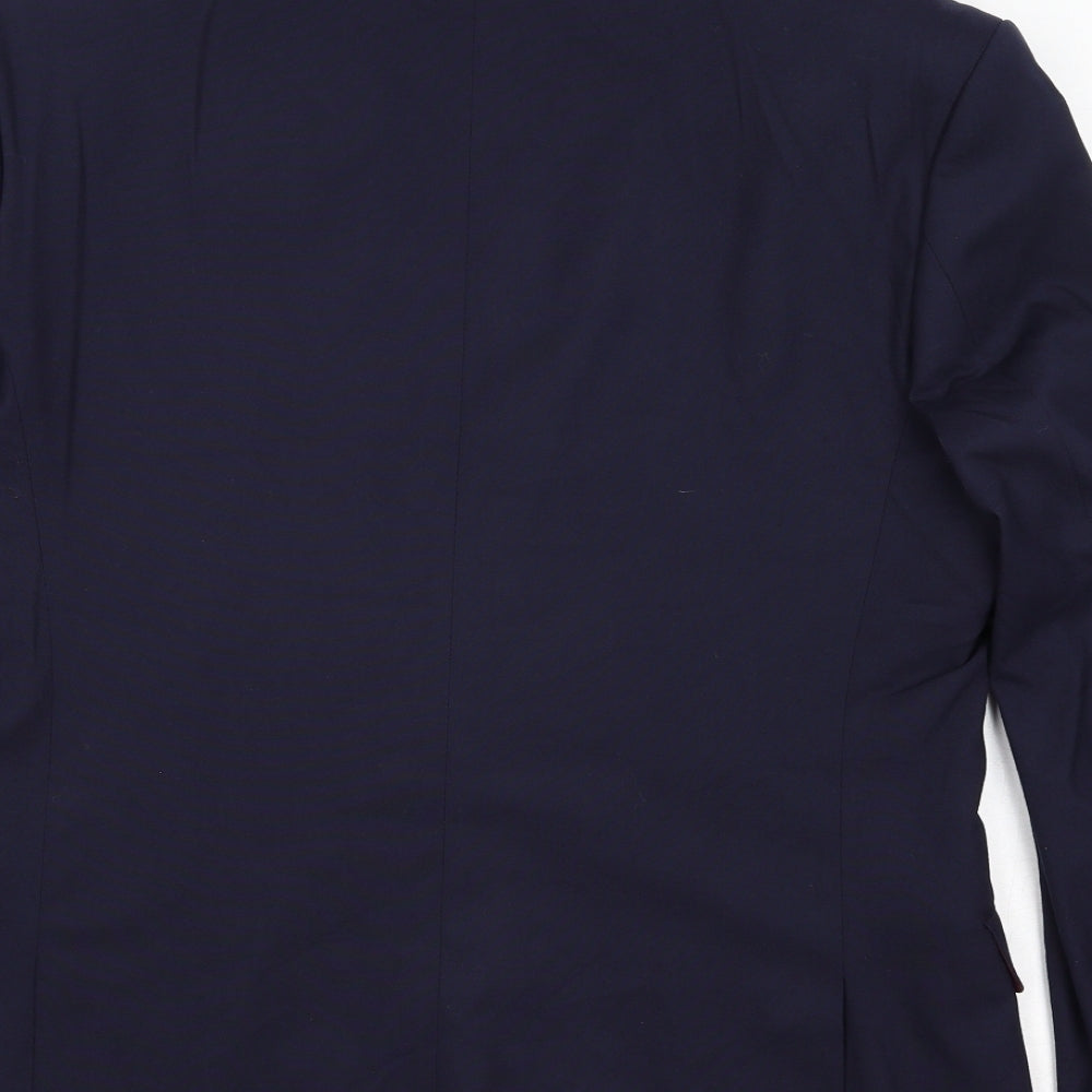 ASOS Mens Blue Polyester Jacket Suit Jacket Size 40 Regular