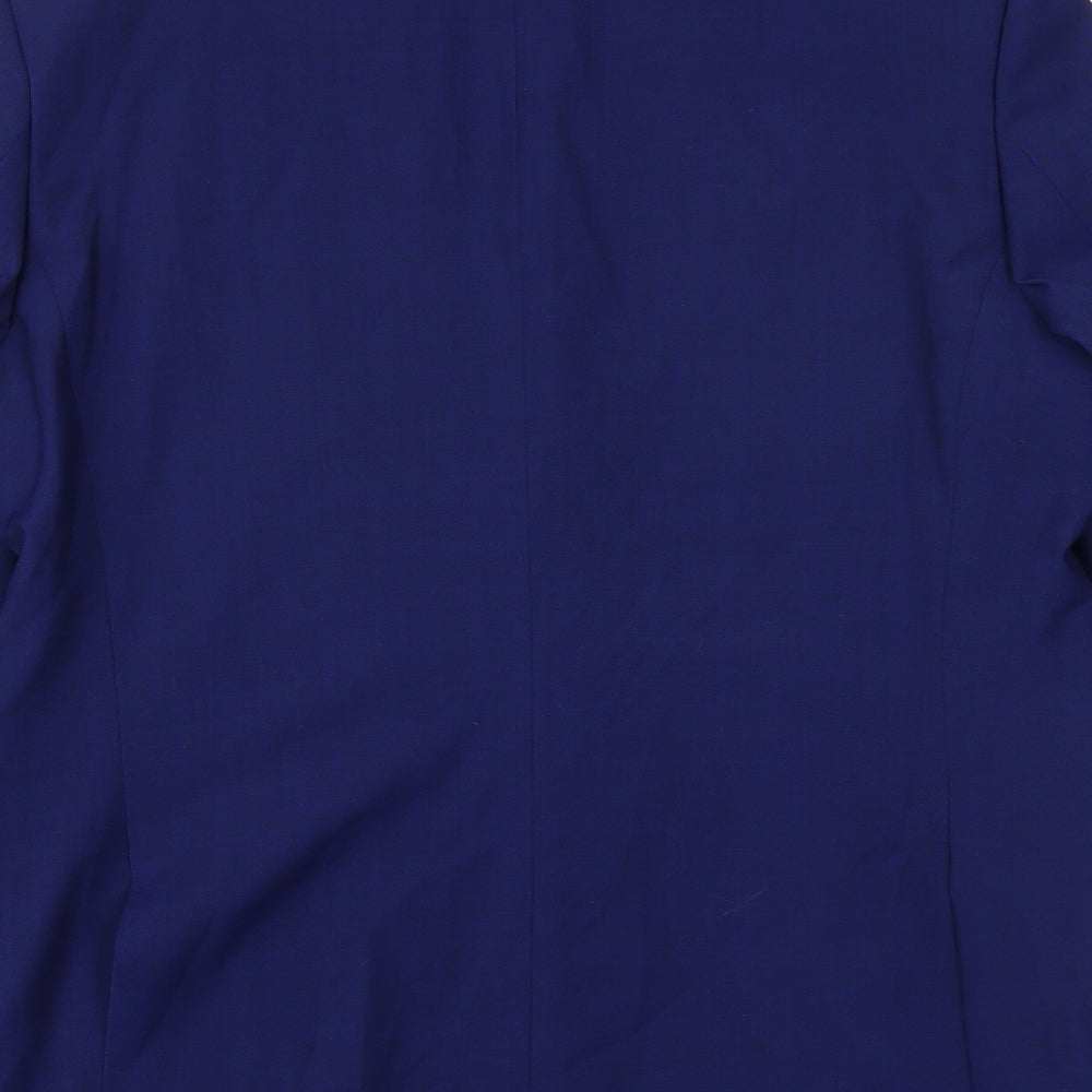 Marks & Spencer Mens Blue Wool Jacket Suit Jacket Size 40 Regular