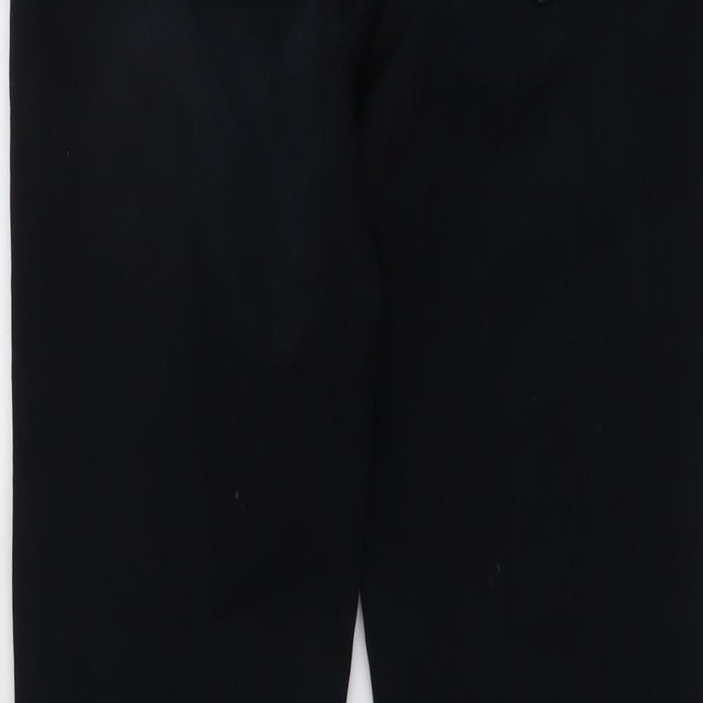 Marks & Spencer Womens Blue Cotton Skinny Jeans Size 12 L27 in Regular Button