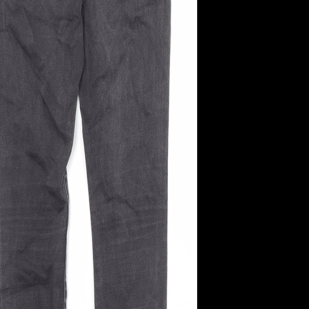 H&M Womens Grey Cotton Skinny Jeans Size 31 in Regular Zip
