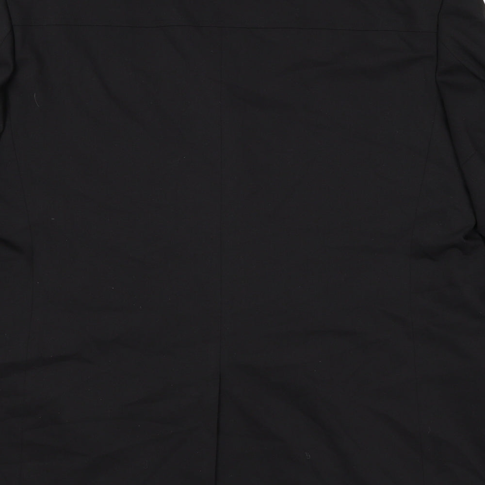 Burton Mens Black Polyester Jacket Blazer Size 44 Regular