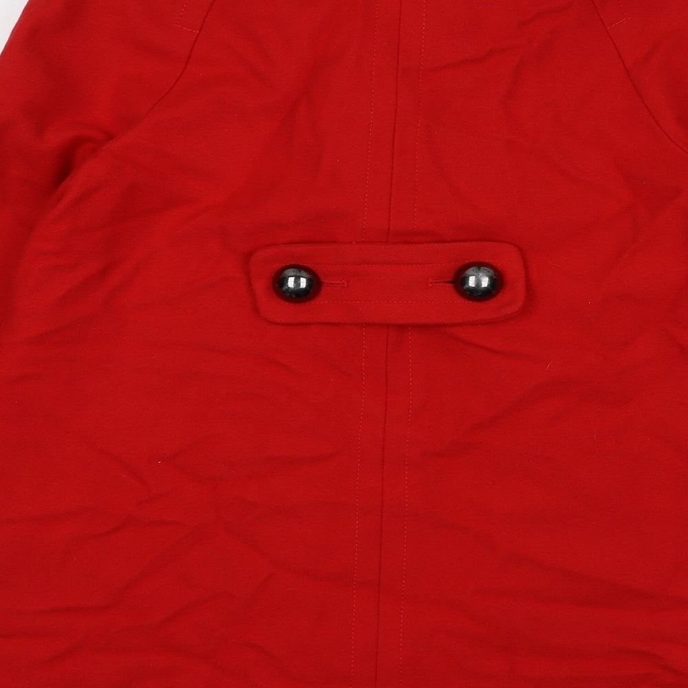 French Connection Womens Red Jacket Size 8 Button