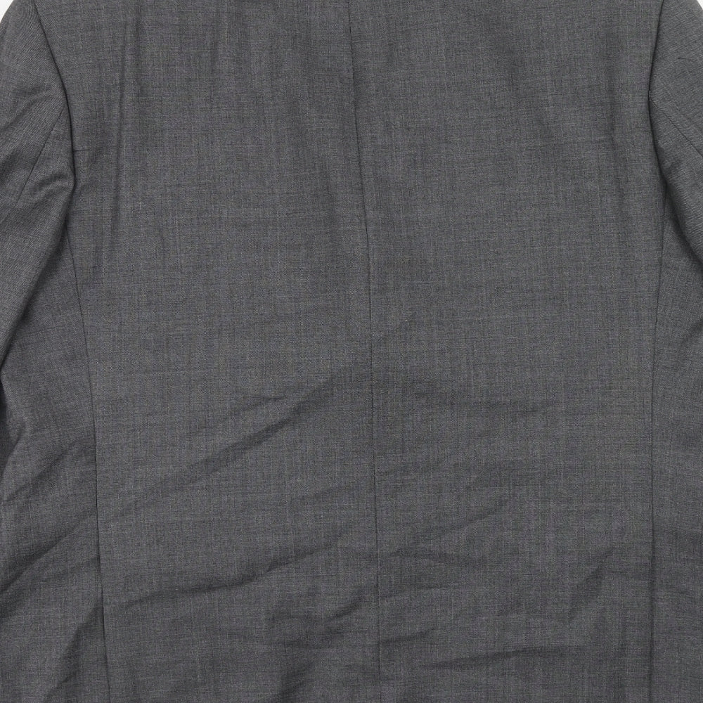 Digel Mens Grey Wool Jacket Suit Jacket Size 42 Regular