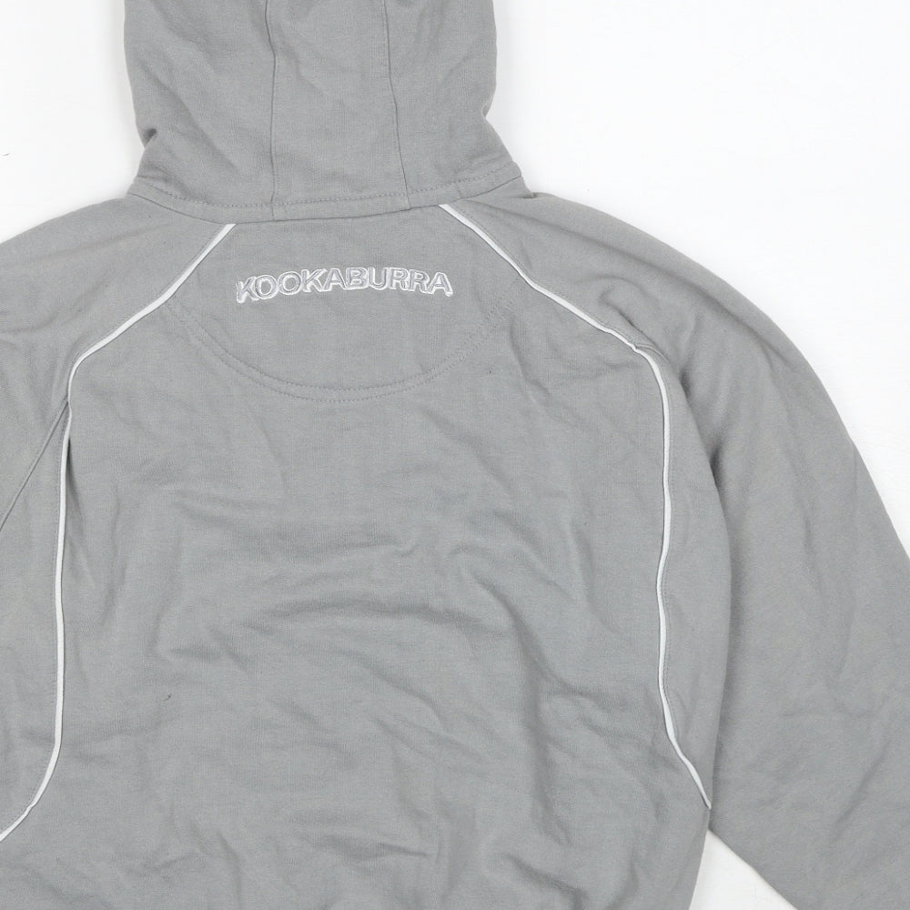 Kookaburra Womens Grey Polyester Pullover Hoodie Size XS Pullover