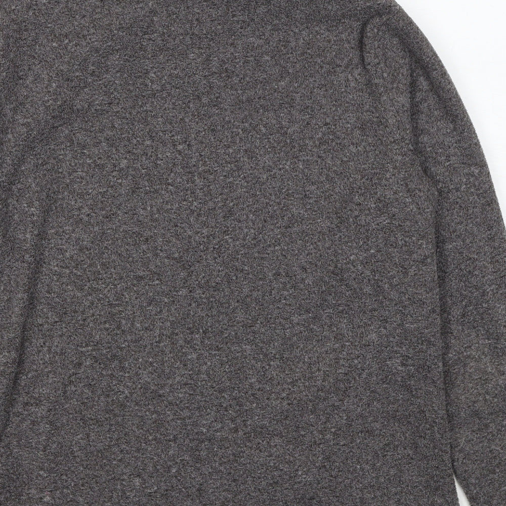Marks & Spencer Womens Grey Geometric Jacket Size 12 Zip