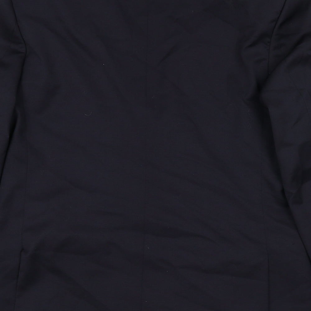 Kings & Allen Mens Blue Polyester Jacket Suit Jacket Size 44 Regular