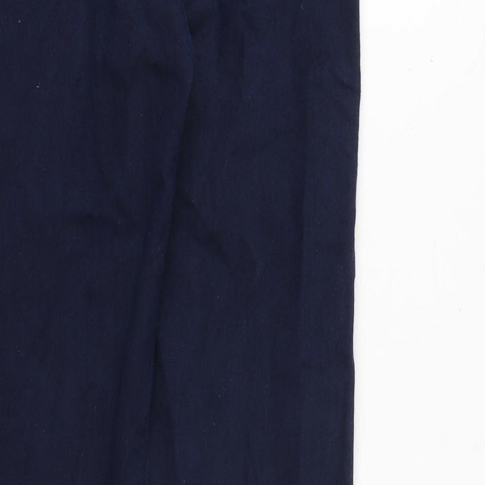 Marks & Spencer Womens Blue Cotton Skinny Jeans Size 6 Slim Zip