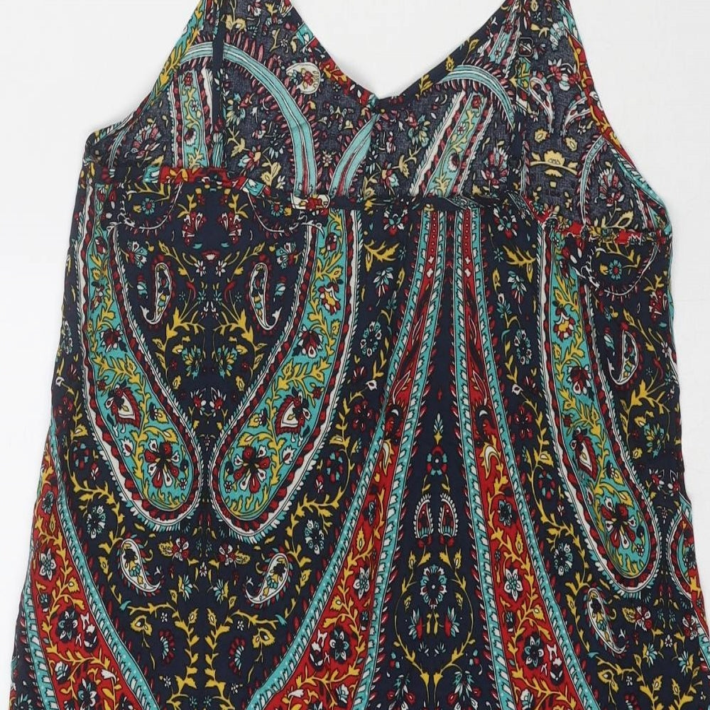 Hearts & bows Womens Multicoloured Geometric Polyester Basic Tank Size 6 V-Neck