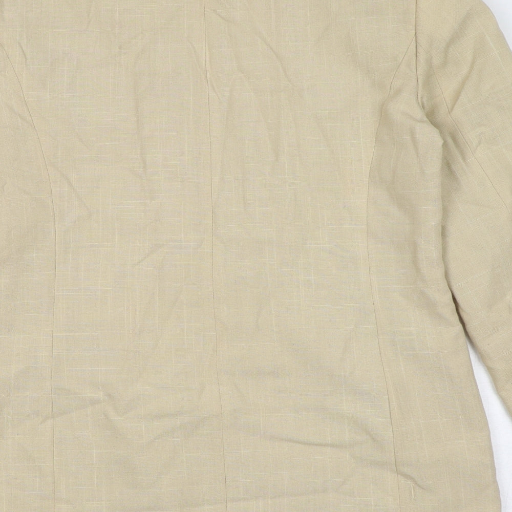 St Bernard Womens Beige Jacket Blazer Size 10 Button