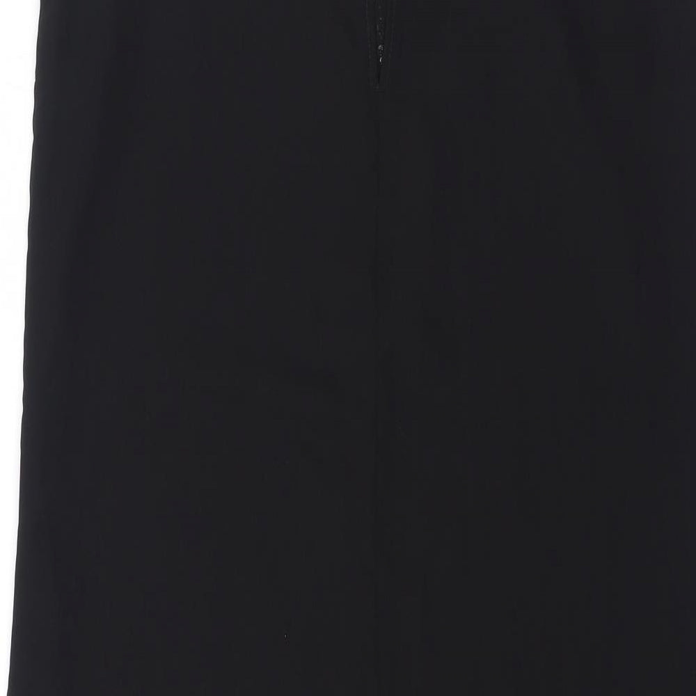 Limited Collection Womens Black Polyester A-Line Size 10 Round Neck Pullover